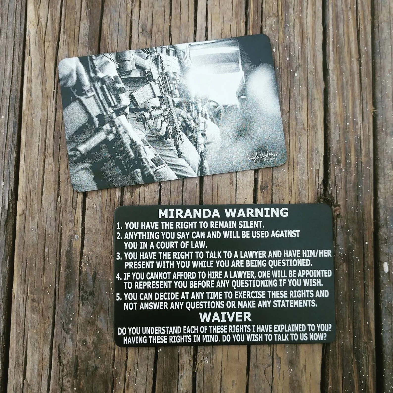 SWAT Theme Metal Miranda Card
